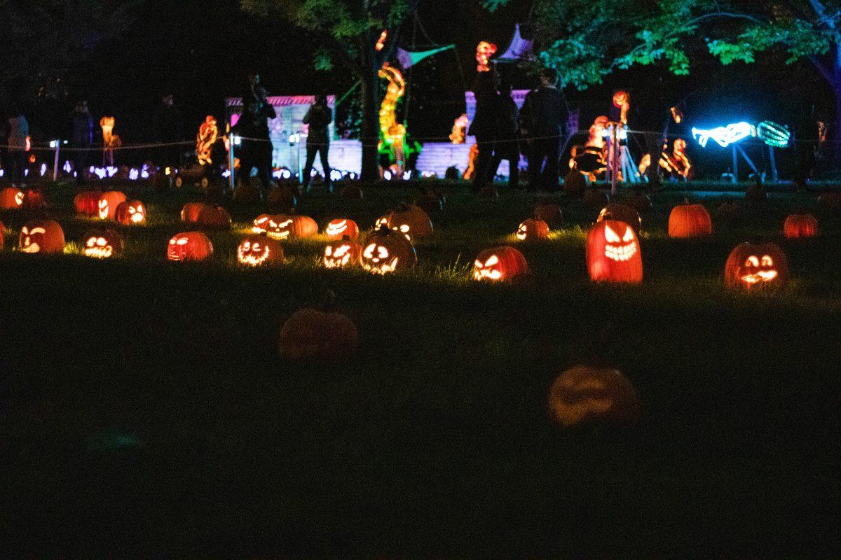 Jack’s Pumpkin Glow lights up Fairmount Park with more than 5,000 custom carvings. PHOTO: Alex Hargrave ’20