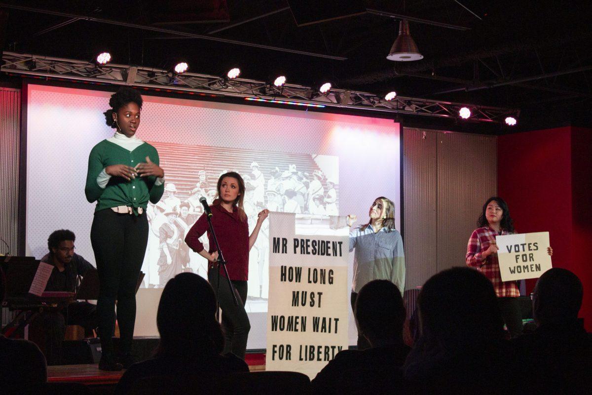 Radiant Bloom Productions told the story of feminism in the U.S. PHOTO: Raven Smith ’20
