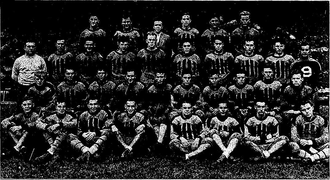 The+1932+St.+Joe%E2%80%99s+football+team+picture+taken+on+Finnessey+Field.+PHOTOS+COURTESY+OF+THE+HAWK+ARCHIVE