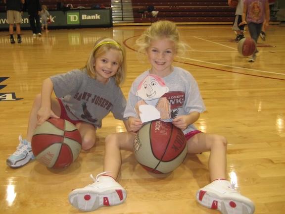 Hannah and Kaylie Griffin have been around St. Joes basketball their entire lives.
PHOTOS COURTESY OF CINDY GRIFFIN
