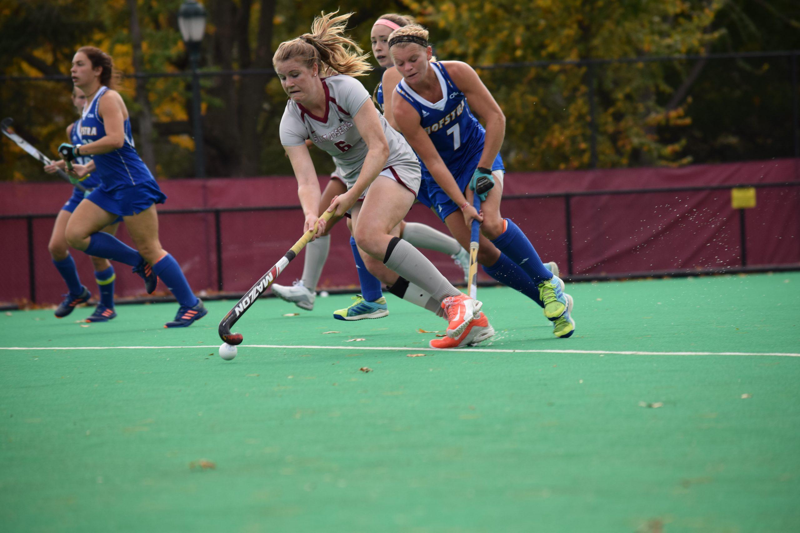 Sophomore Anna Willocks drives toward the goal on Oct. 23 (Photo by Christy Selagy, M.A., '17).