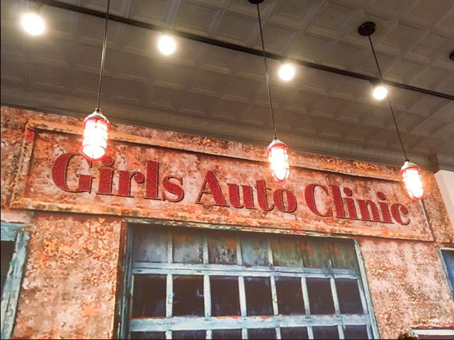 Girls Auto Clinic in Upper Darby offers car repairs and classes in auto maintenance  (Photo by Emily Graham, '20).  