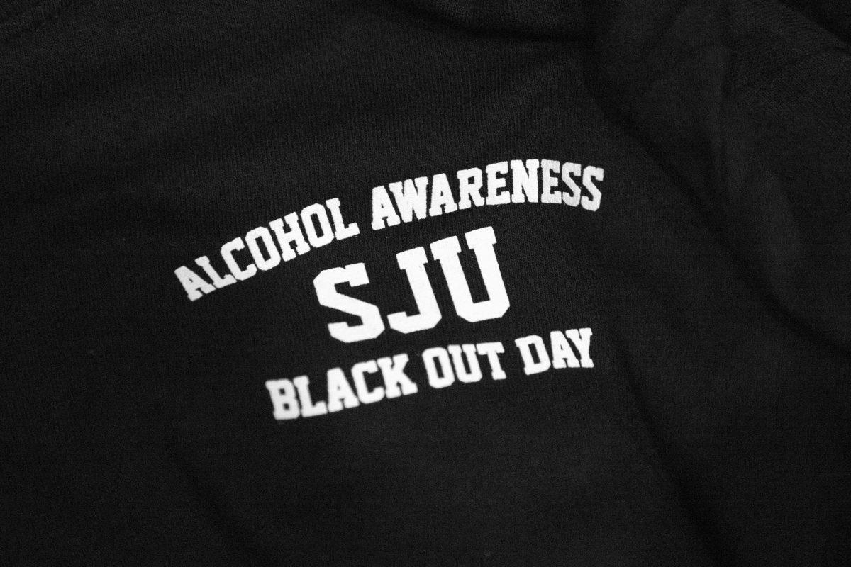 Black Out Day shirts worn by participants (Photo by Luke Malanga 20).