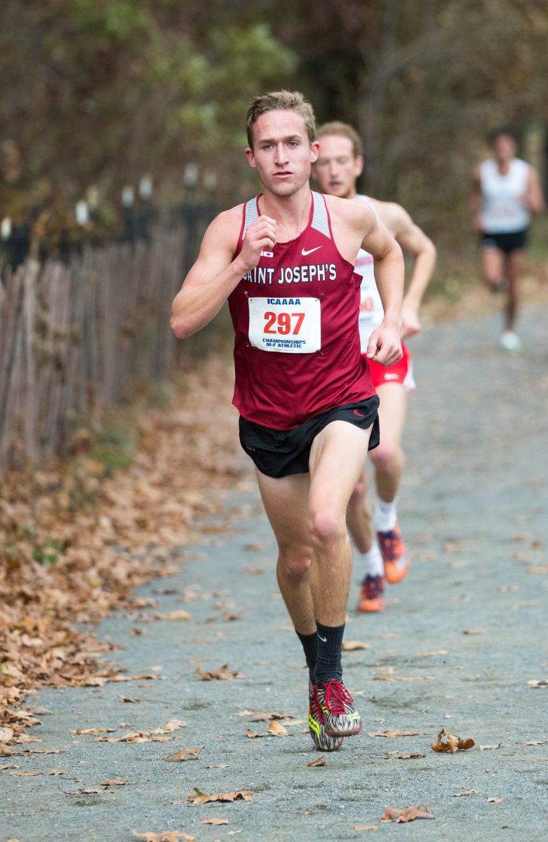 Graduate student Dan Savage set a personal best at the IC4A championship (Photos courtesy of Tom Connelly).