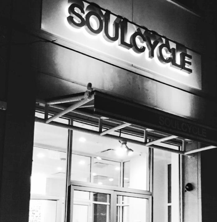 The exterior of a popular SoulCycle gym 
(Photo by Morgan Jensen ’18).