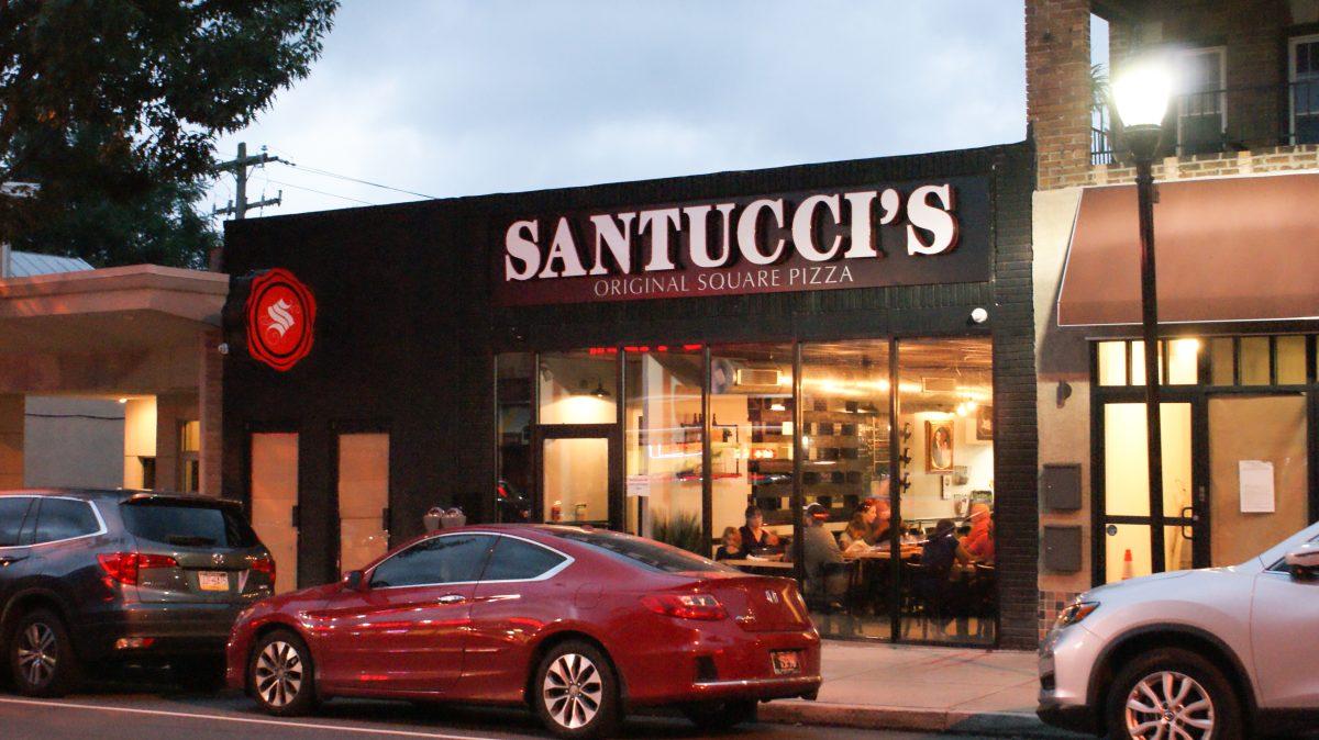 Santuccis Original Square Pizza sits just four miles from Hawk Hill (Photo by Emily Graham ’20).