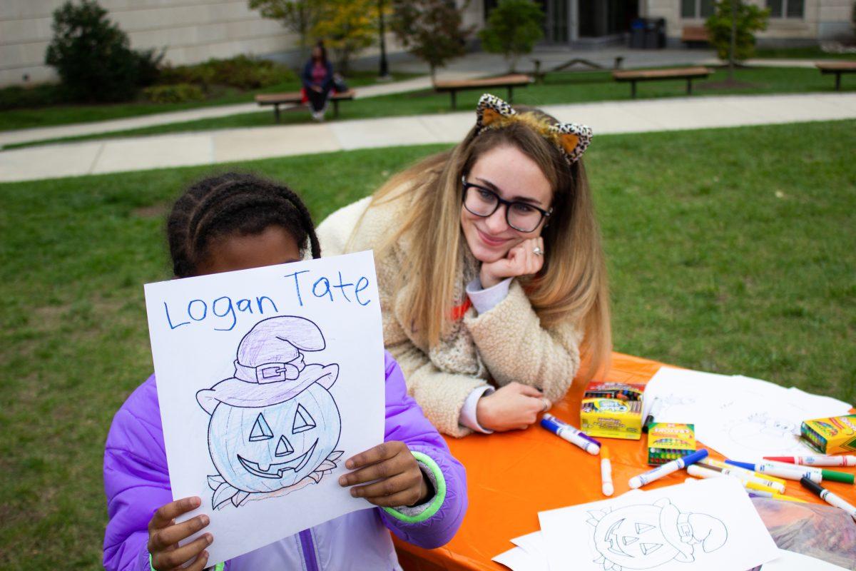 Local children participated in Halloween-themed activities on Villiger Lawn during Boo Crew (Photo by Mitchell Shields 22).