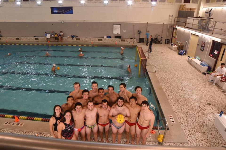 The+water+polo+team+poses+for+a+team+picture+%28Photo+courtesy+of+SJU+Campus+Recreation%29.