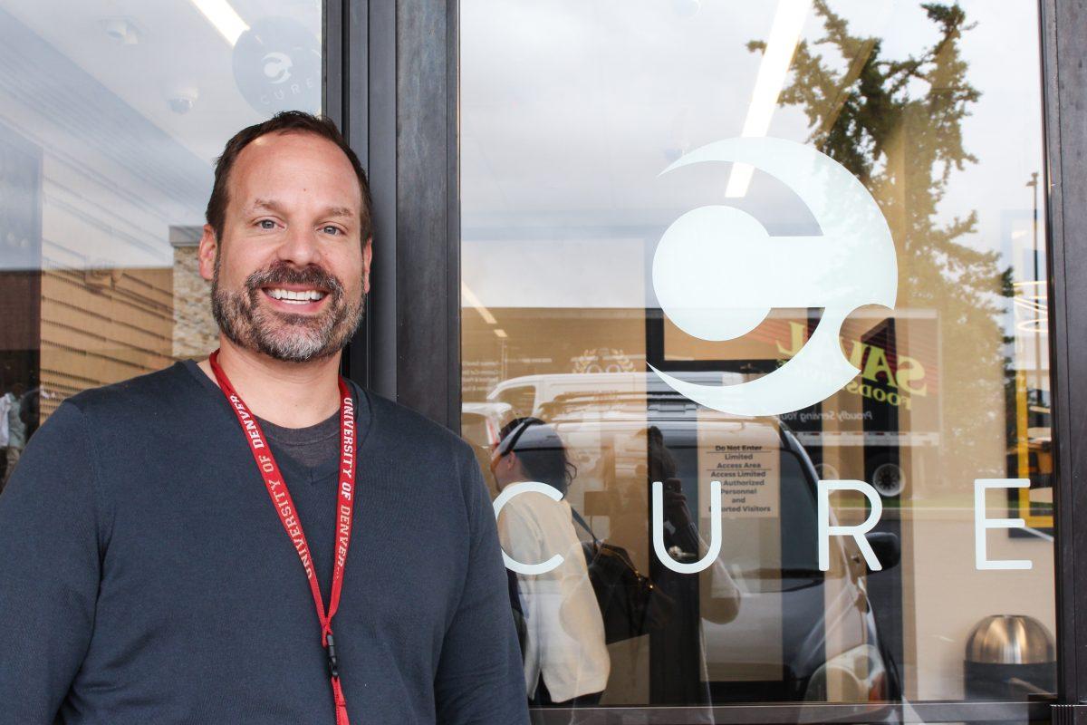 Ryan Smith, Chief Operating Officer of Cure, outside the City Avenue dispensary. PHOTO: MEGAN BEVILACQUA 19 / THE HAWK