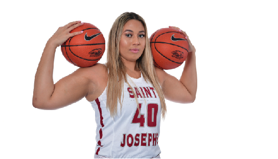                                                                Ashlyn Wert poses in her St. Joes basketball attire. PHOTOS: SJU Athletics
