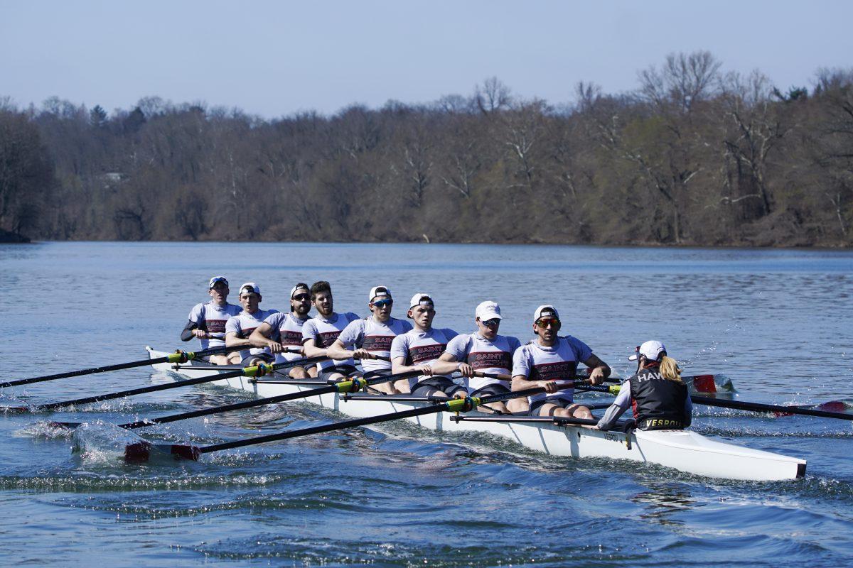 St. Joe's men's rowing is ranked 19 in the country as of April 24. PHOTOS COURTESY OF SJU ATHLETICS.