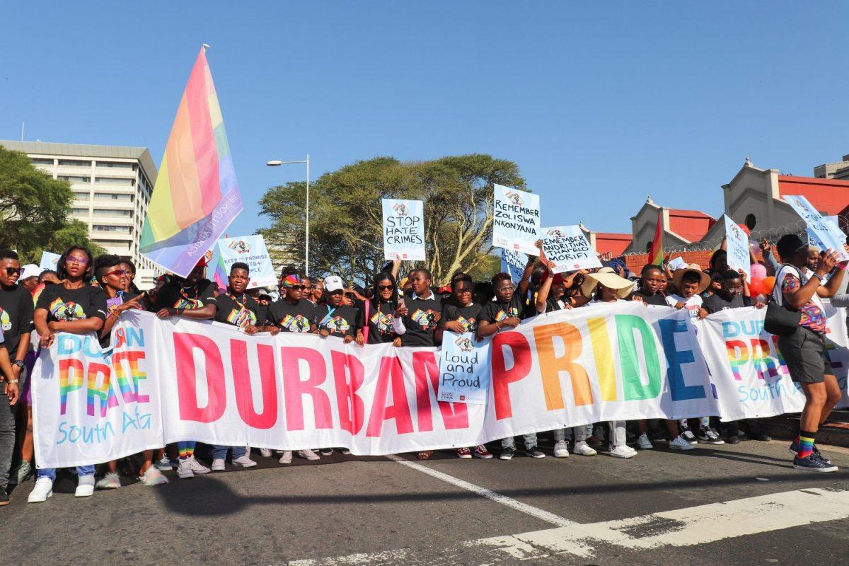 Hundreds march in the 9th annual Pride parade in Durban, South Africa. PHOTO: Ryan Mulligan 21