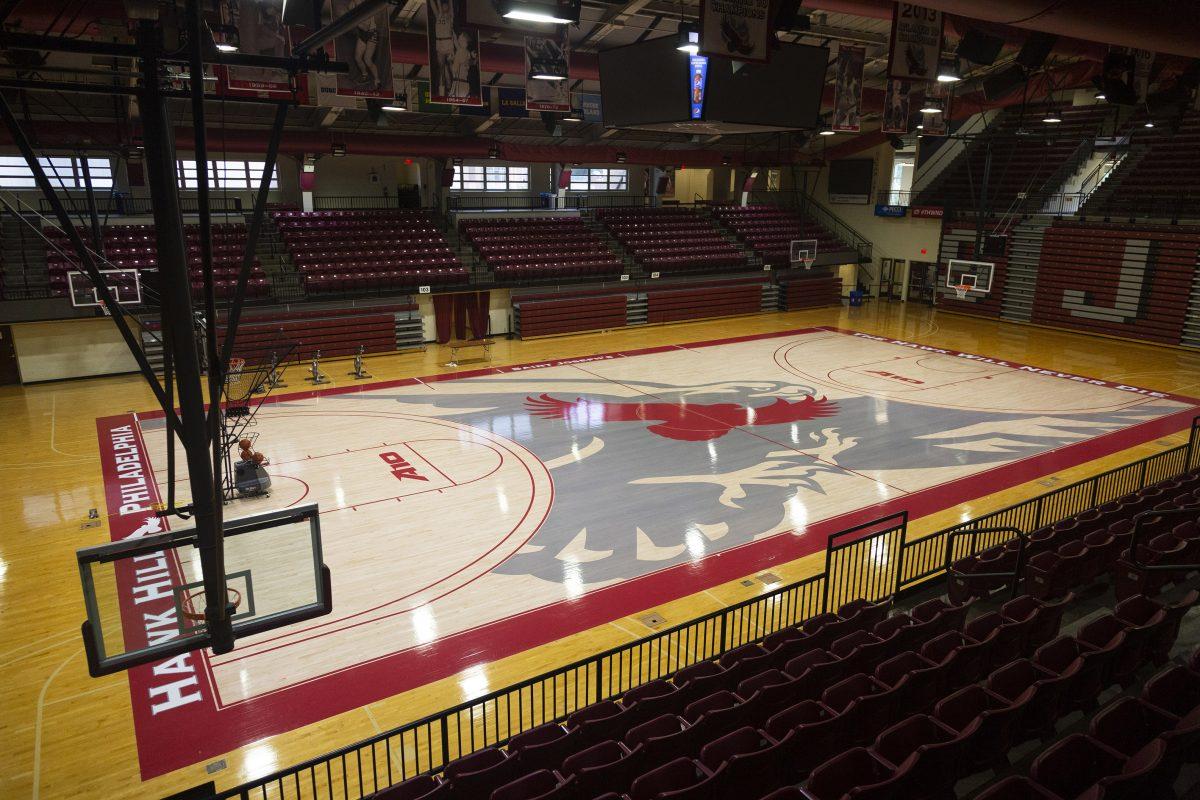 The new court design uses the same wood flooring as the old court, but the design has changed. PHOTO: LUKE MALANGA 20