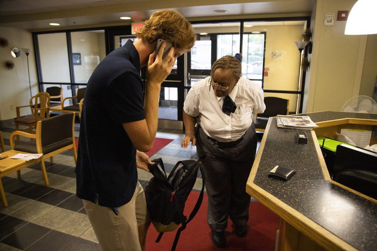 The number of random bag checks is increasing in all St. Joe’s residence halls. PHOTO: Mitchell Shields ’22