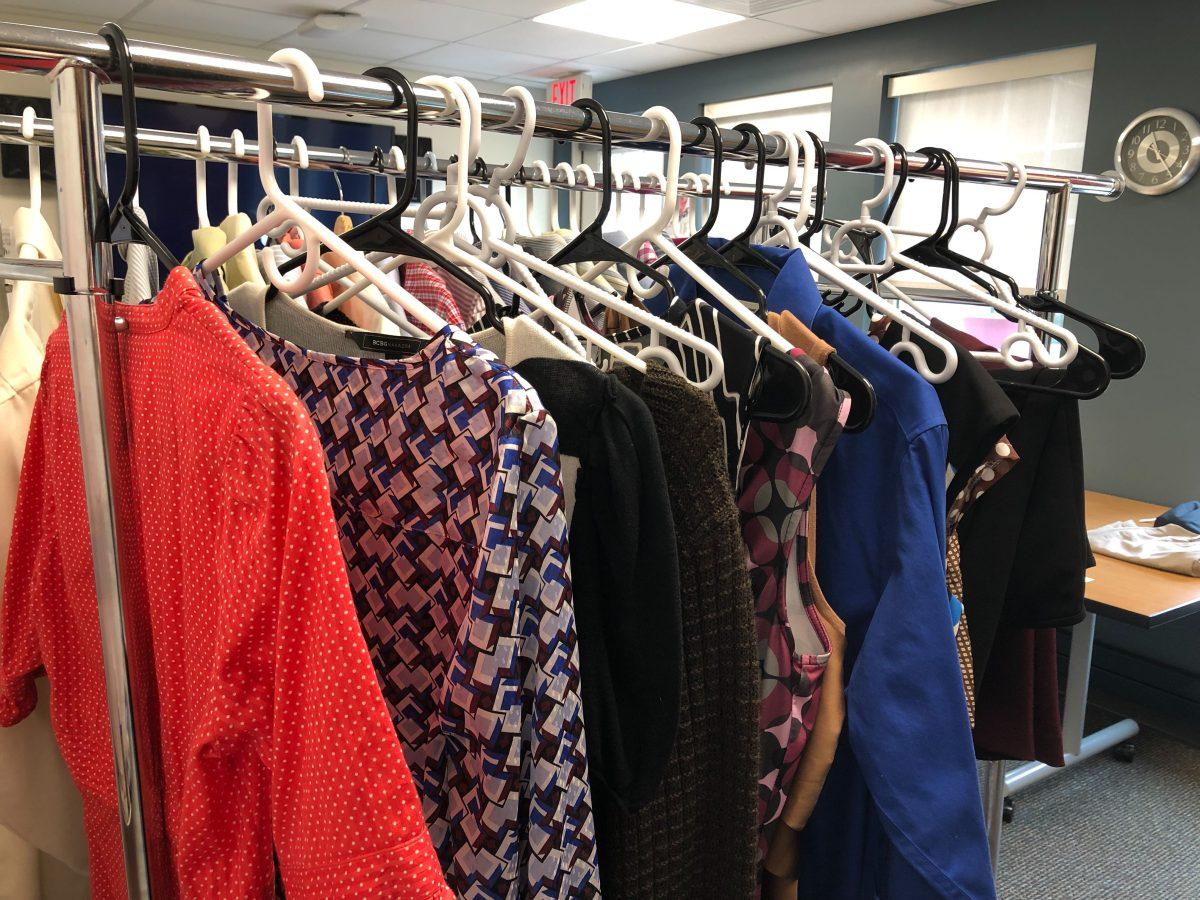 Articles of clothing at this Fall Semester's Pop-Up Shop. PHOTO: Jackie Collins ’21