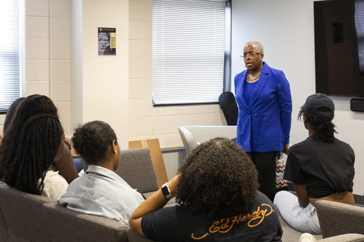 Daniels-Sykes talks to students about the importance of diversity. PHOTO: Shannon Pepe 20