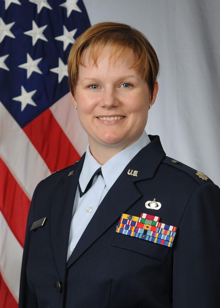 Shirley is the second woman to be the commander of the AFROTC at St. Joe’s. Photo Courtesy of: SJU AFROTC