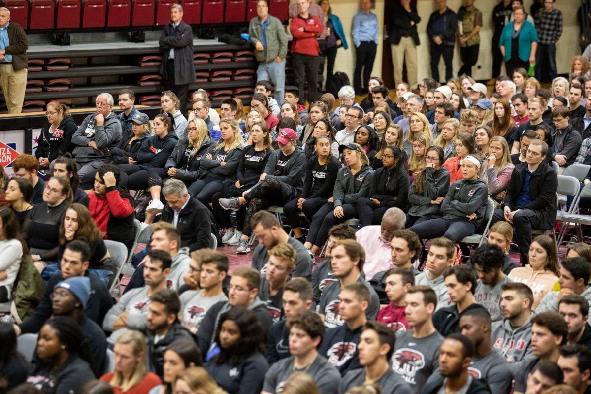 Approximately 1800 students, faculty and staff attended the Forum on Monday, Nov. 4. PHOTOS: Mitchell Shields '22