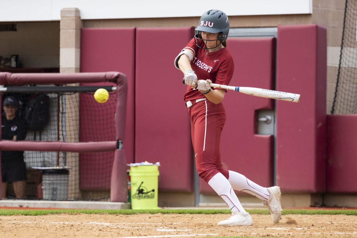 Junior utility player Kirstin Cox is hitting .241 this season through the Hawks first nine games this spring. PHOTO: MITCHELL SHIELDS ’22/ THE HAWK