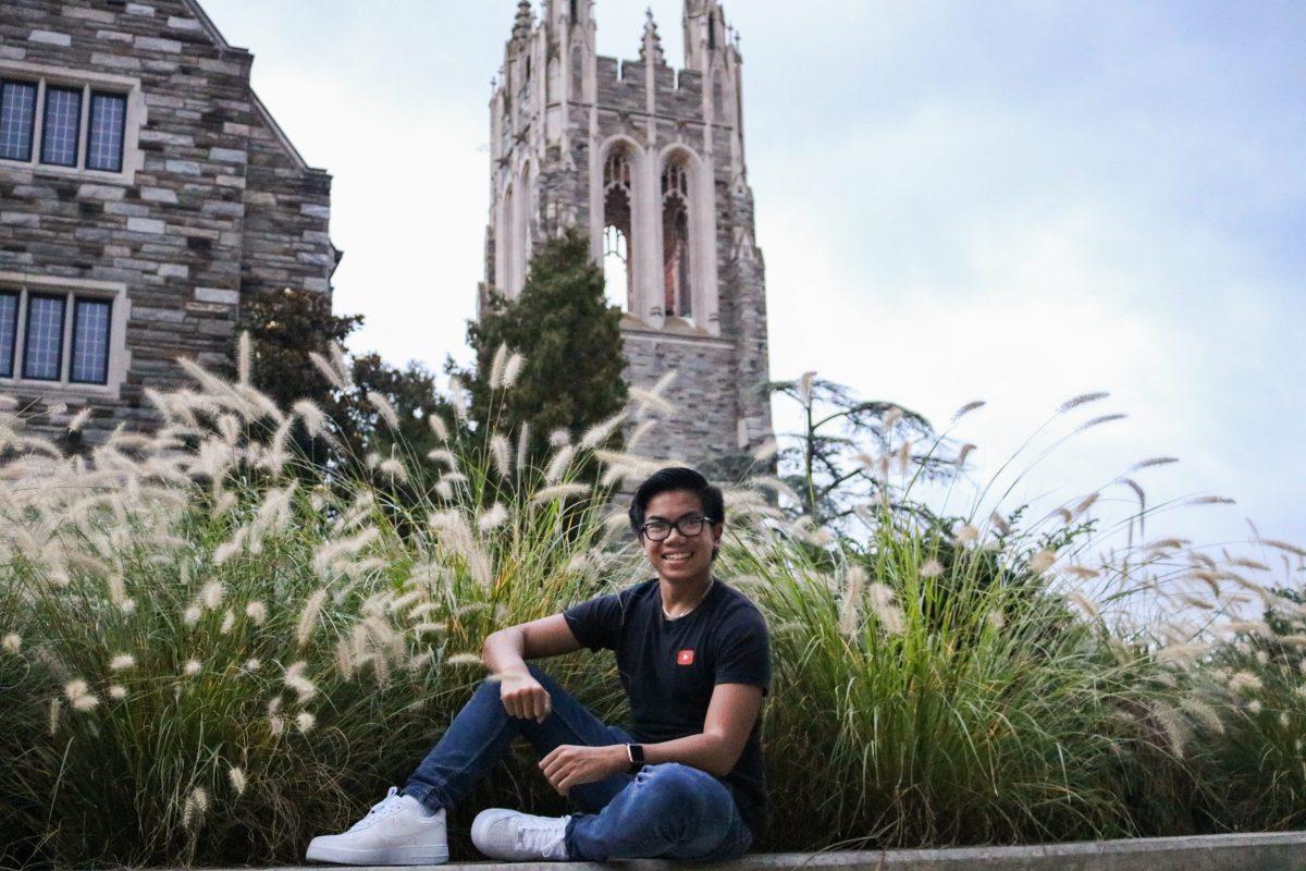Aquino’s vlogs center around his college experience. PHOTO: KELLY SHANNON ’24/THE HAWK 