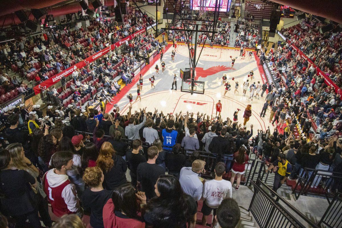 A sold out Hagan Arena during the 2019-2020 season. PHOTO: MITCHELL SHIELDS ’22/THE HAWK
