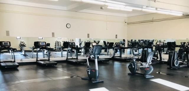 The new cardio room is located on the lower level of O’Pake. PHOTOS COURTESY OF CAMPUS RECREATION