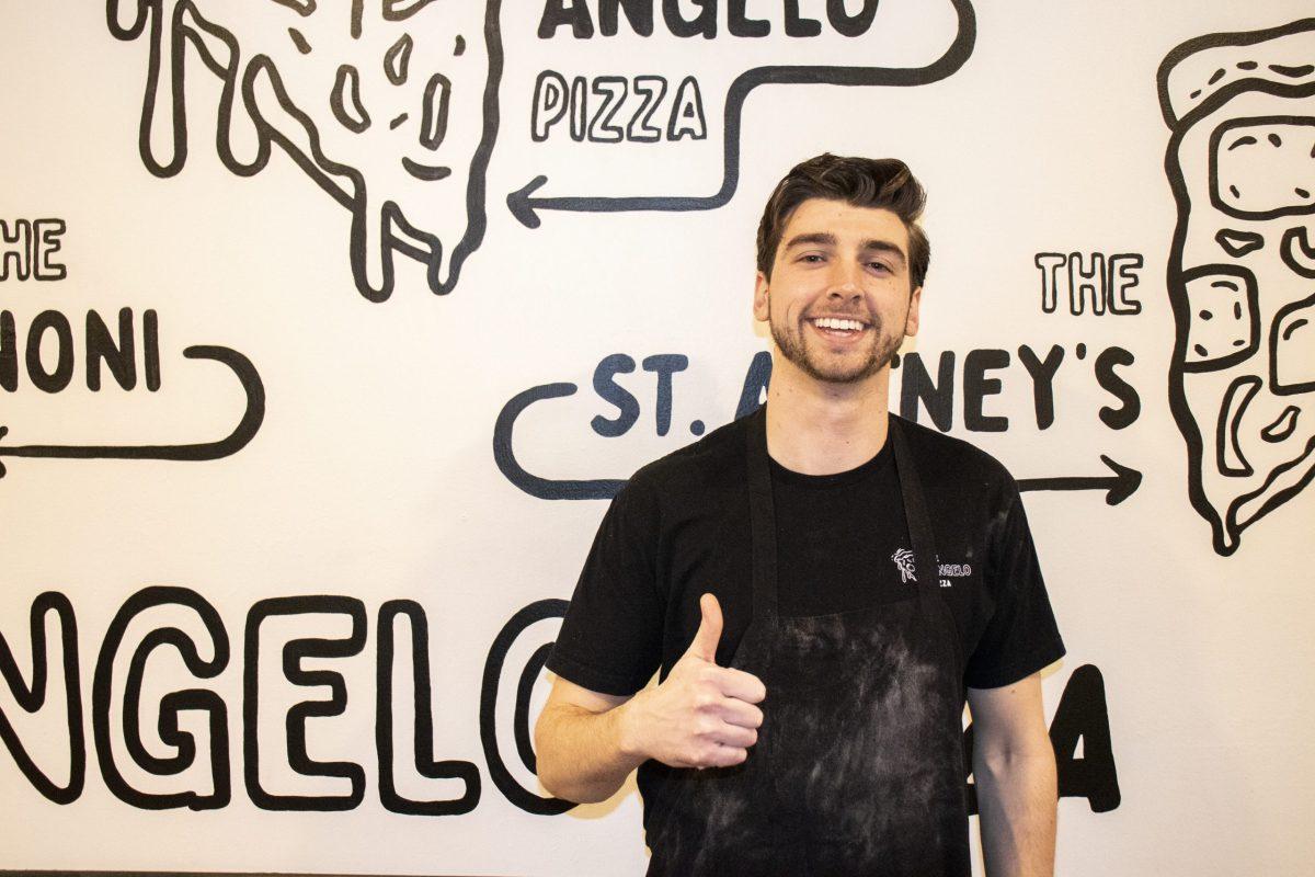 Angelo Pizza ’18 opened The Angelo Pizza in Old City. PHOTO: LUKAS VAN SANT ’21/THE HAWK