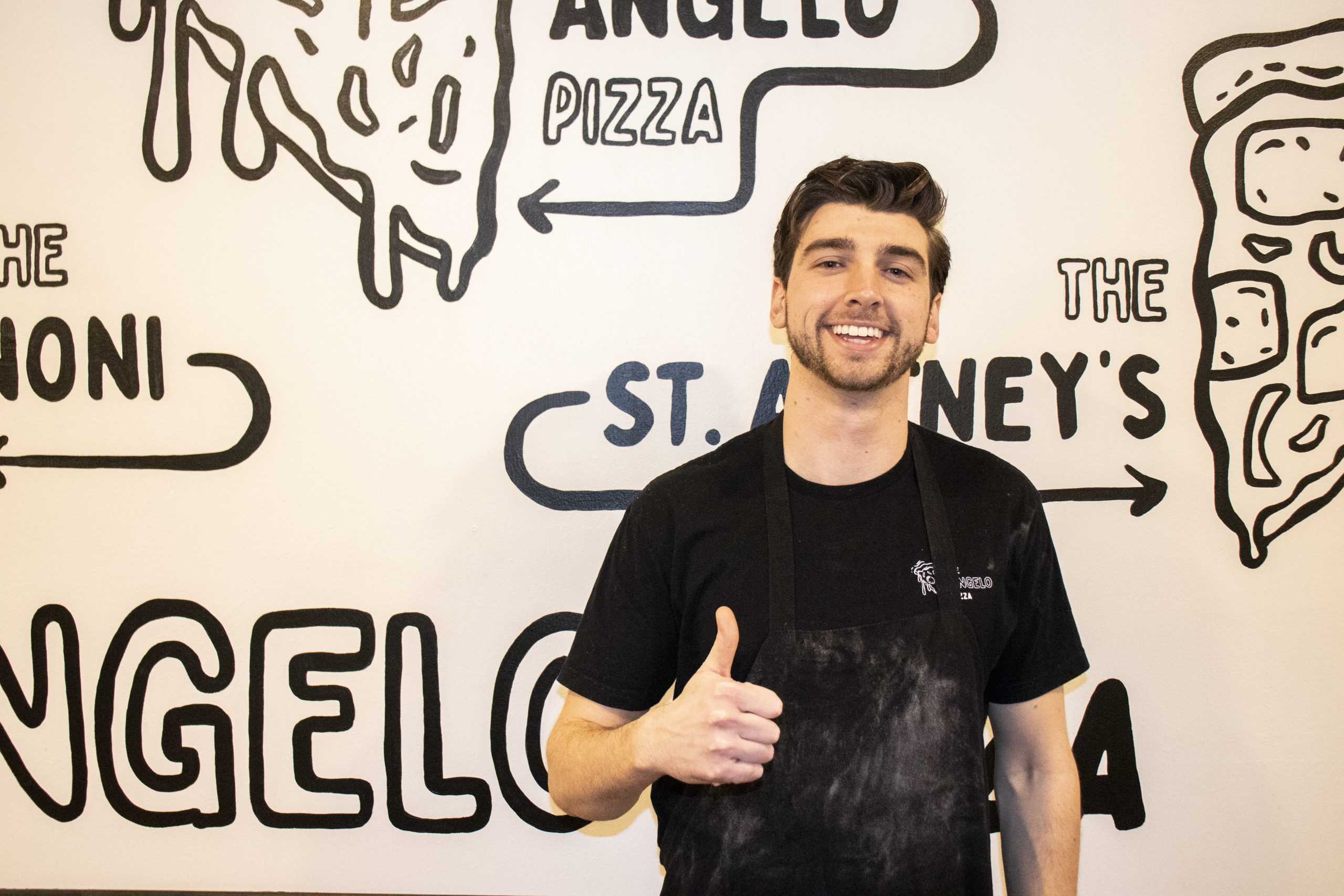 Angelo Pizza ’18 opened The Angelo Pizza in Old City. PHOTO: LUKAS VAN SANT ’21/THE HAWK