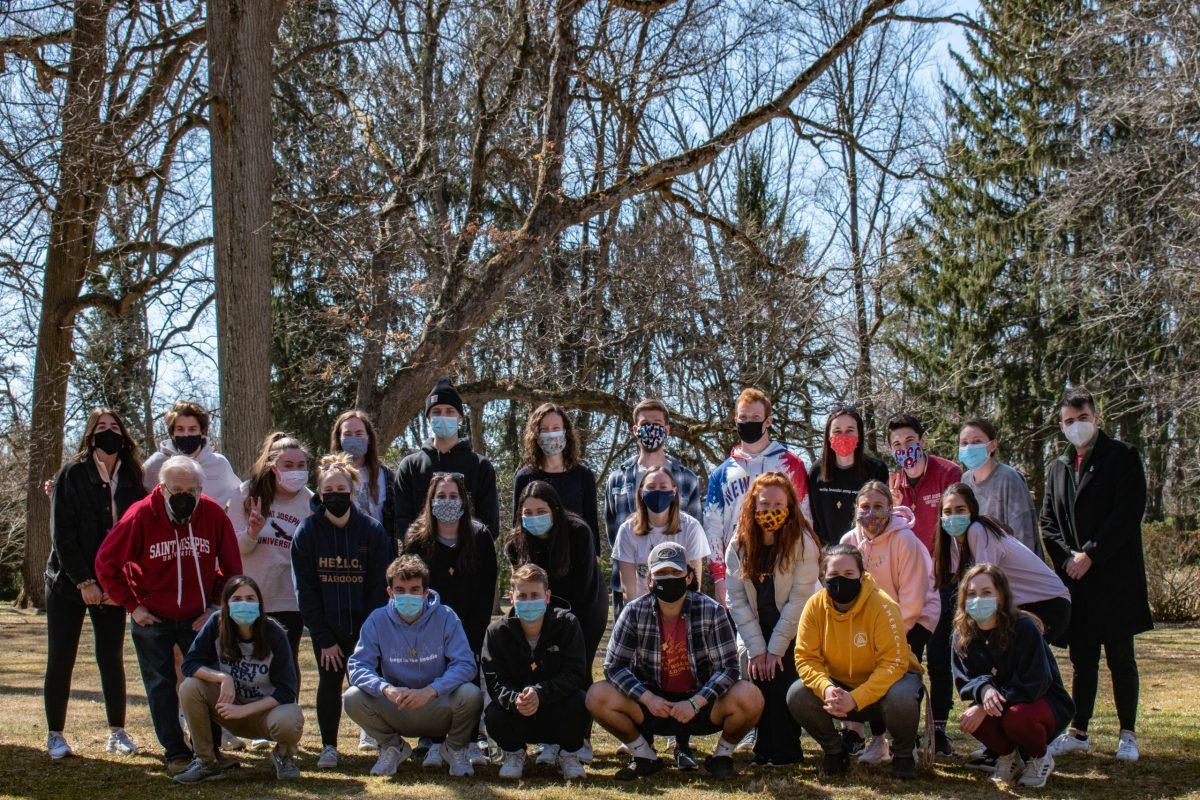 Students participated in the Search Retreat together in person at the St. Raphaela Center in Haverford.  PHOTO COURTESY OF MARISSA ABEL ’21