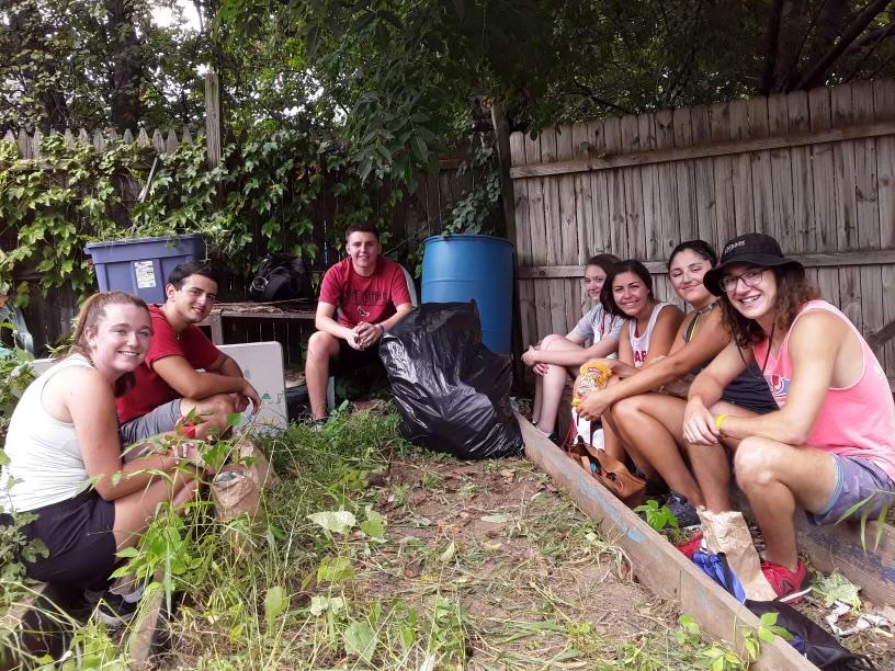 Members of PSIP at a community garden at Urban Tree Connection in summer 2019.
PHOTO COURTESY OF MAGGIE KOCH ’22