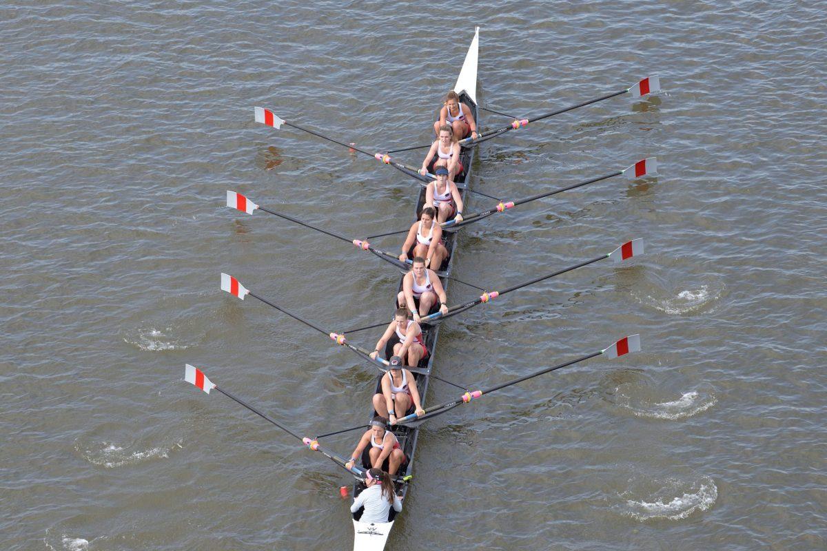 In the 2019 Dad Vail Regatta, the St, Joe’s Varsity Eight finished 15th out of 23 boats.
PHOTO COURTESY OF SJU ATHLETICS