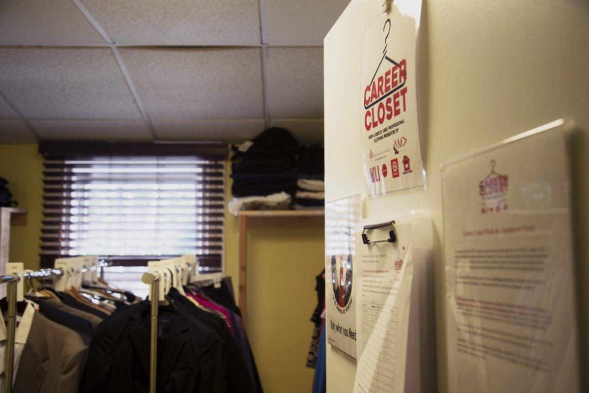 The Career Closet is located inside the Womens Center in St. Alberts Annex behind 40 Lapsley Lane.
PHOTO: KELLY SHANNON ’24/THE HAWK