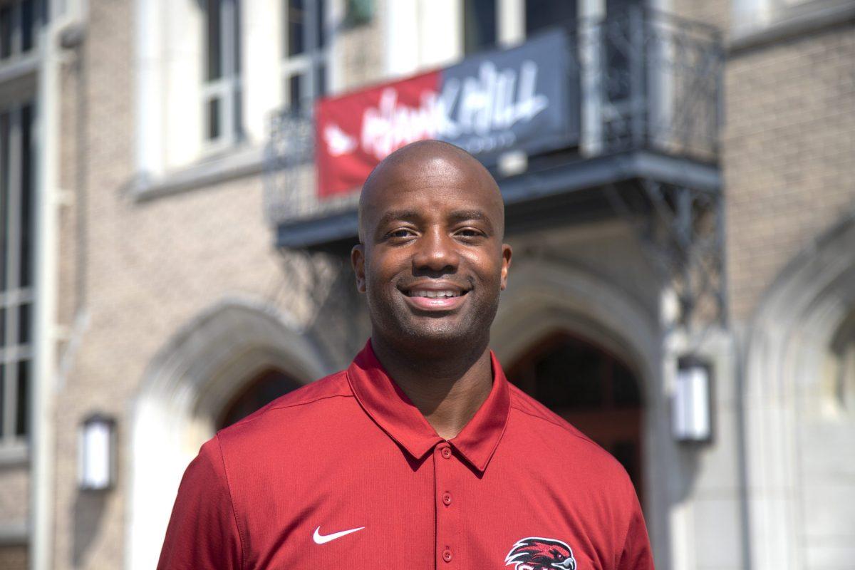 Woods played basketball at St. Joes from 1997 to 2001. PHOTO: KELLY SHANNON ’24/THE HAWK