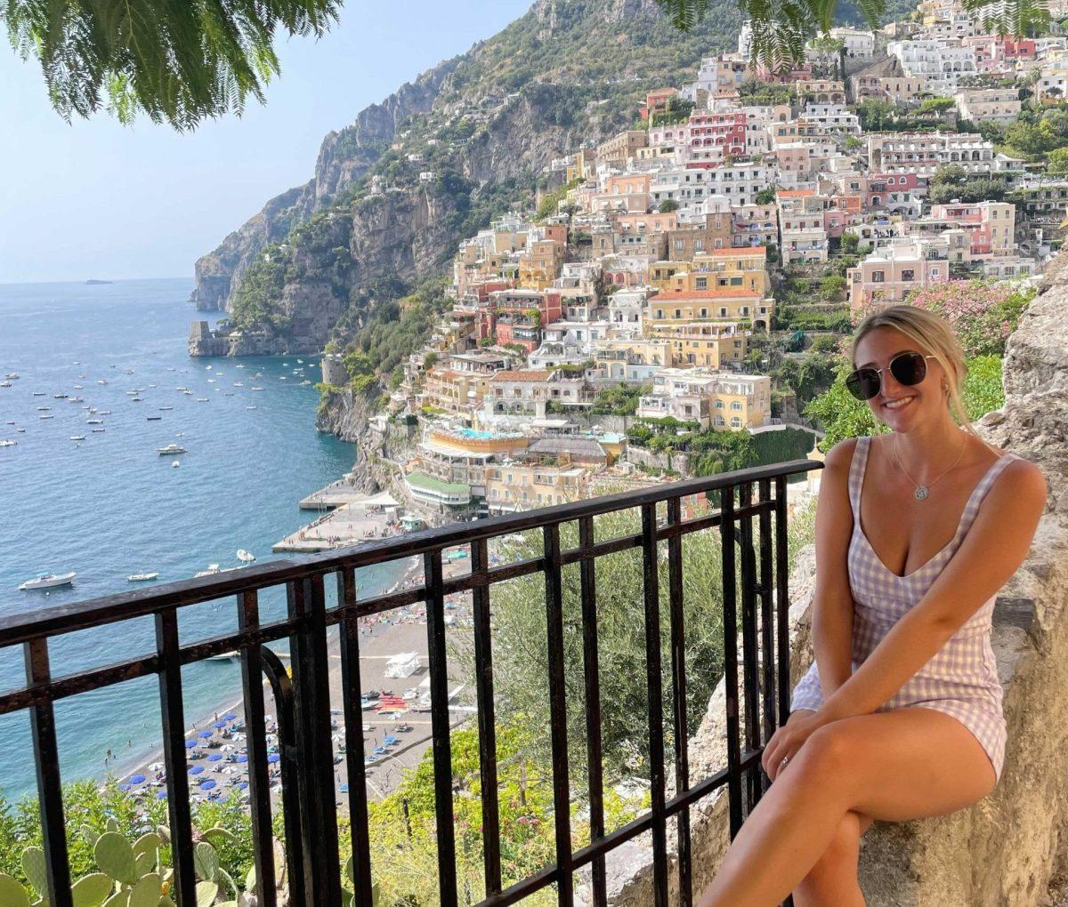 Samantha Franzman ’23 on her study tour in Positano, Italy on Sept. 25th
PHOTO COURTESY OF SAMANTHA FRANZMAN ’23