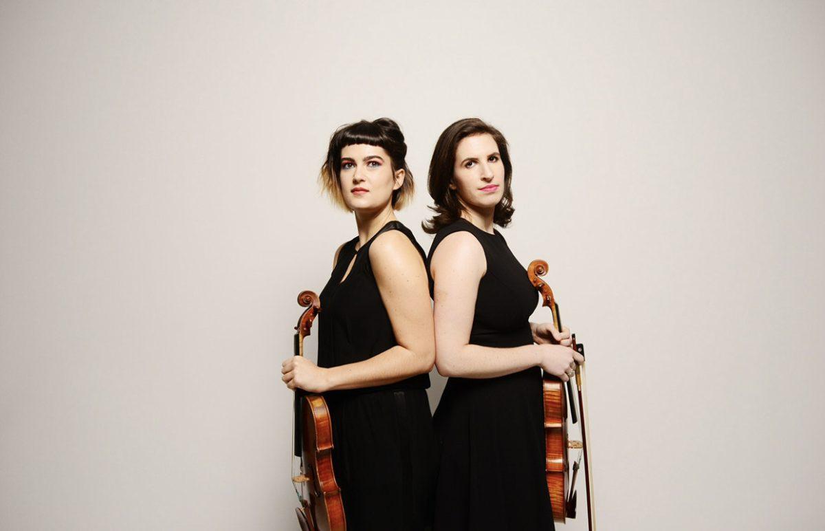 Maya Bennardo (left) plays the violin and Hannah Levinson, Ph.D. (right) plays the viola in the duo andPlay.
PHOTO COURTESY OF SHERVIN LAINEZ