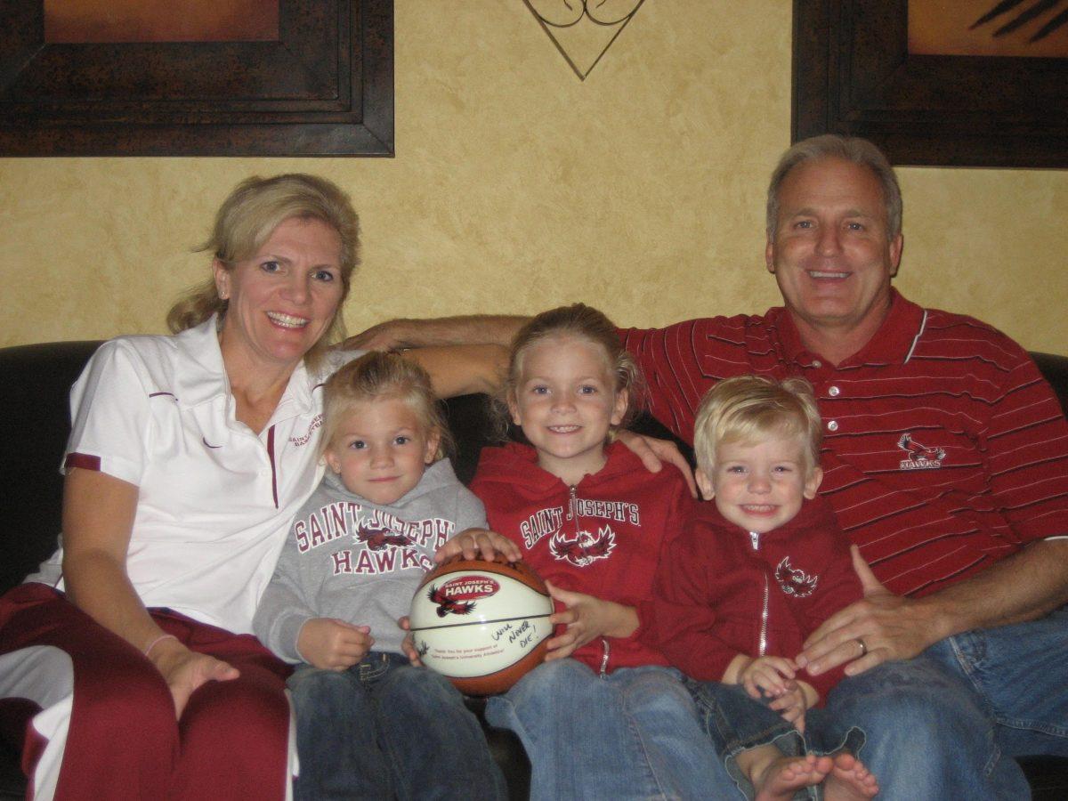 Cindy+Griffin+started+coaching+for+St.+Joe%E2%80%99s+three+years+before+Kaylie+was+born.+PHOTO+COURTESY+OF+THE+GRIFFIN+FAMILY