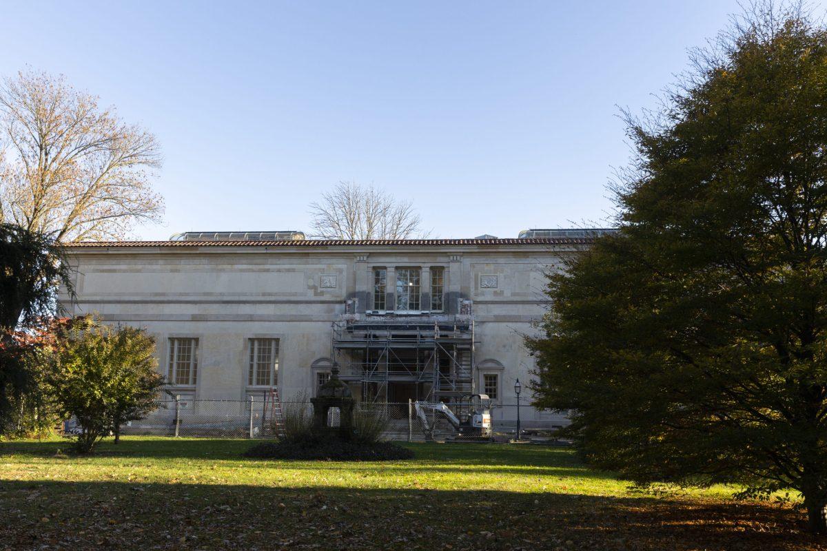 The Barnes property is being renovated into the Frances M. Maguire Art Museum.
PHOTO: MITCHELL SHIELDS ’22/THE HAWK