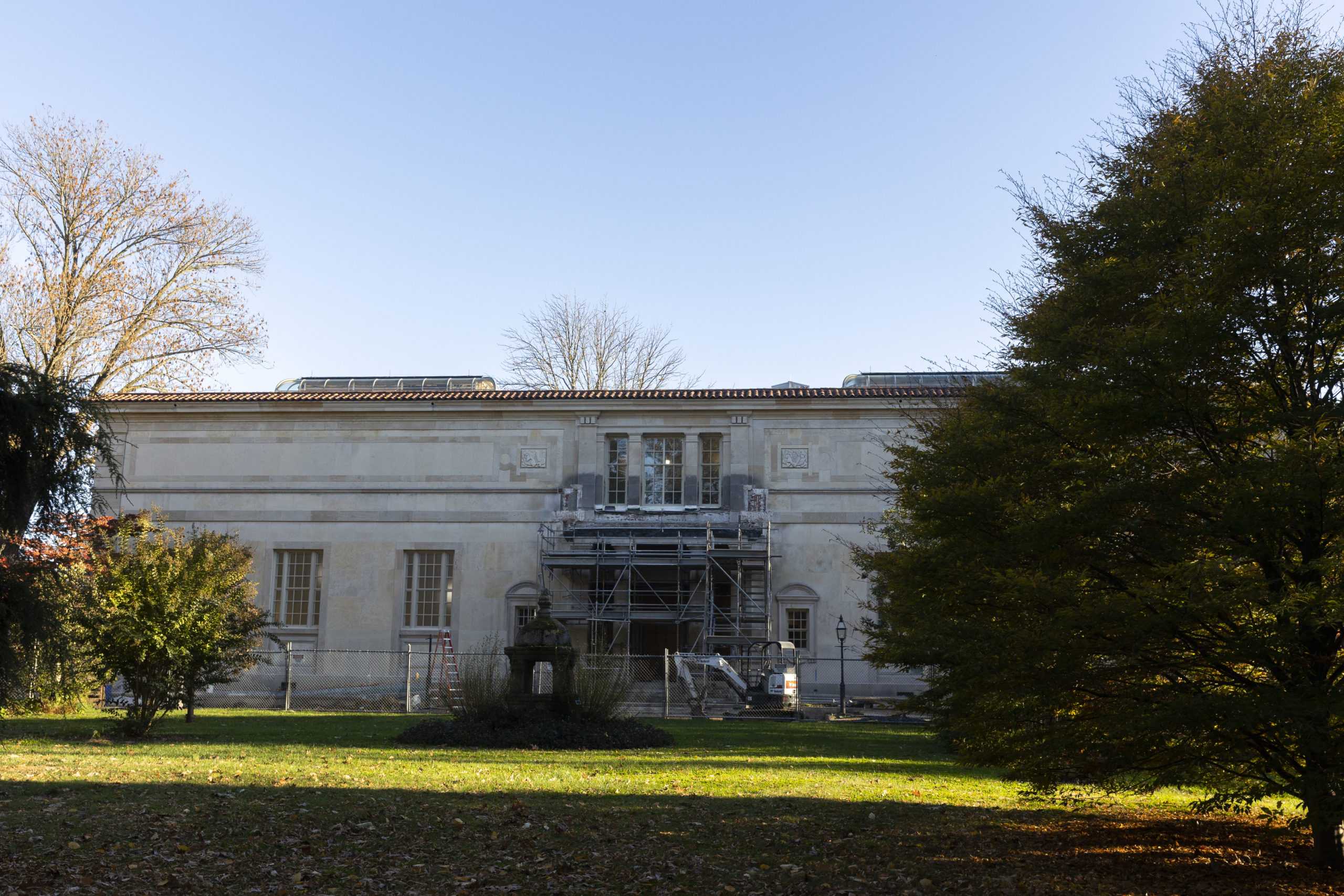 The Barnes property is being renovated into the Frances M. Maguire Art Museum.
PHOTO: MITCHELL SHIELDS ’22/THE HAWK