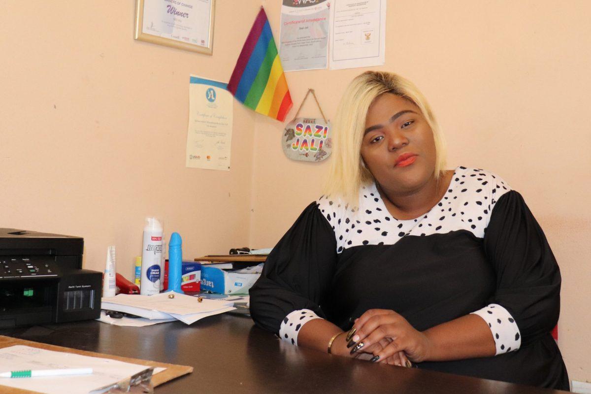 Sazi Jali founded TransHope in 2018 and runs the organization out of her home in Umlazi. PHOTO: LESLIE QUAN 22/THE HAWK