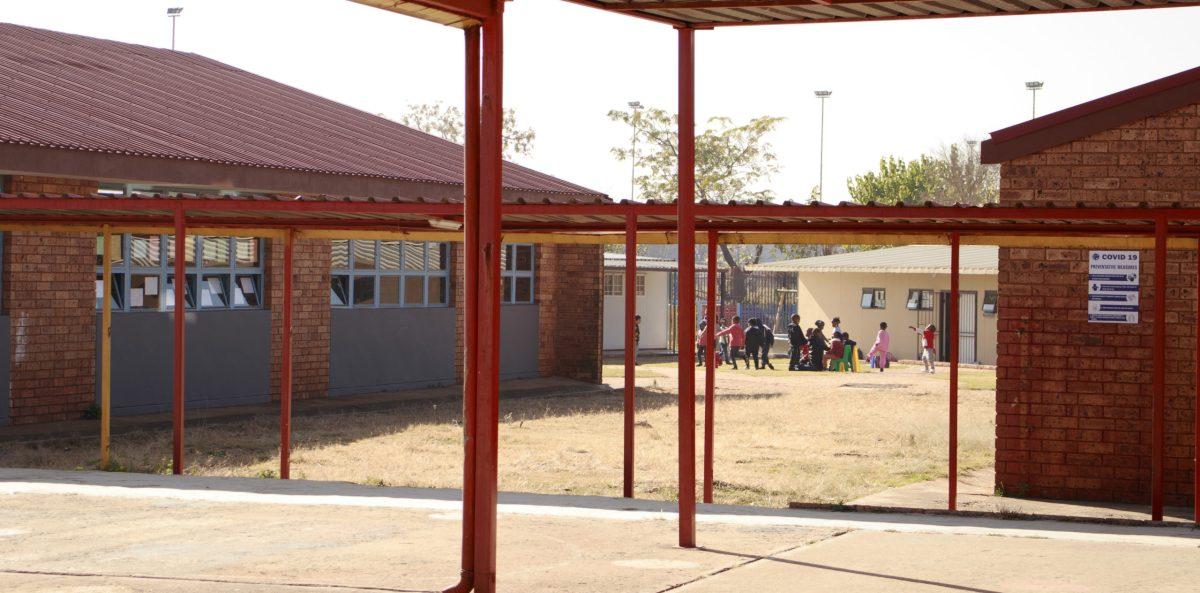 Students enjoy recess on a sunny winter day at Impala Crescent Primary school in Lenasia. PHOTO: ELISE WELSH '22 