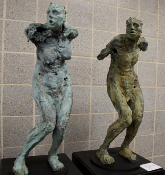 Javier Marín’s bronze nude sculptures in the SJU Archives.
PHOTO: THE HAWK