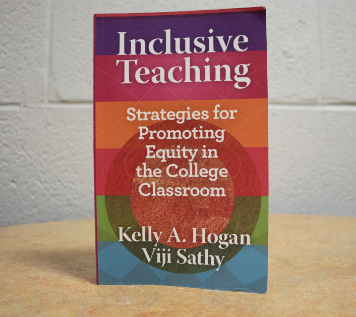 The book discussed in the professional development course on inclusive teaching.
PHOTO: ALLIE MILLER ’24/THE HAWK