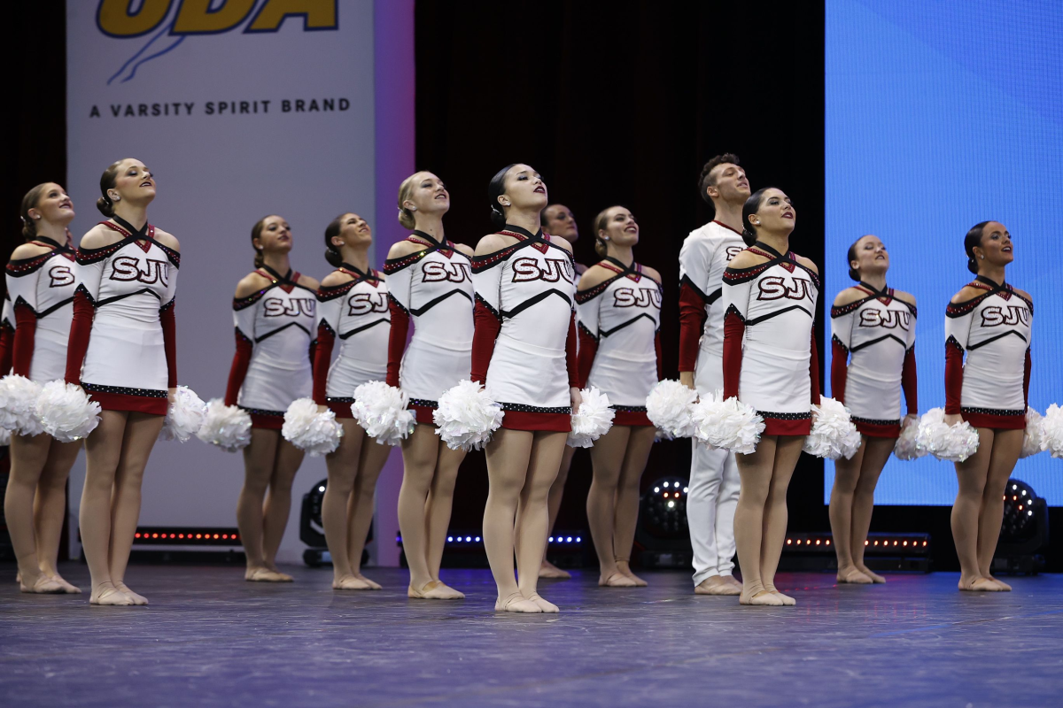 The Hawks won their second National Championship in Pom, and their fourth overall. PHOTO COURTESY SJU DANCE