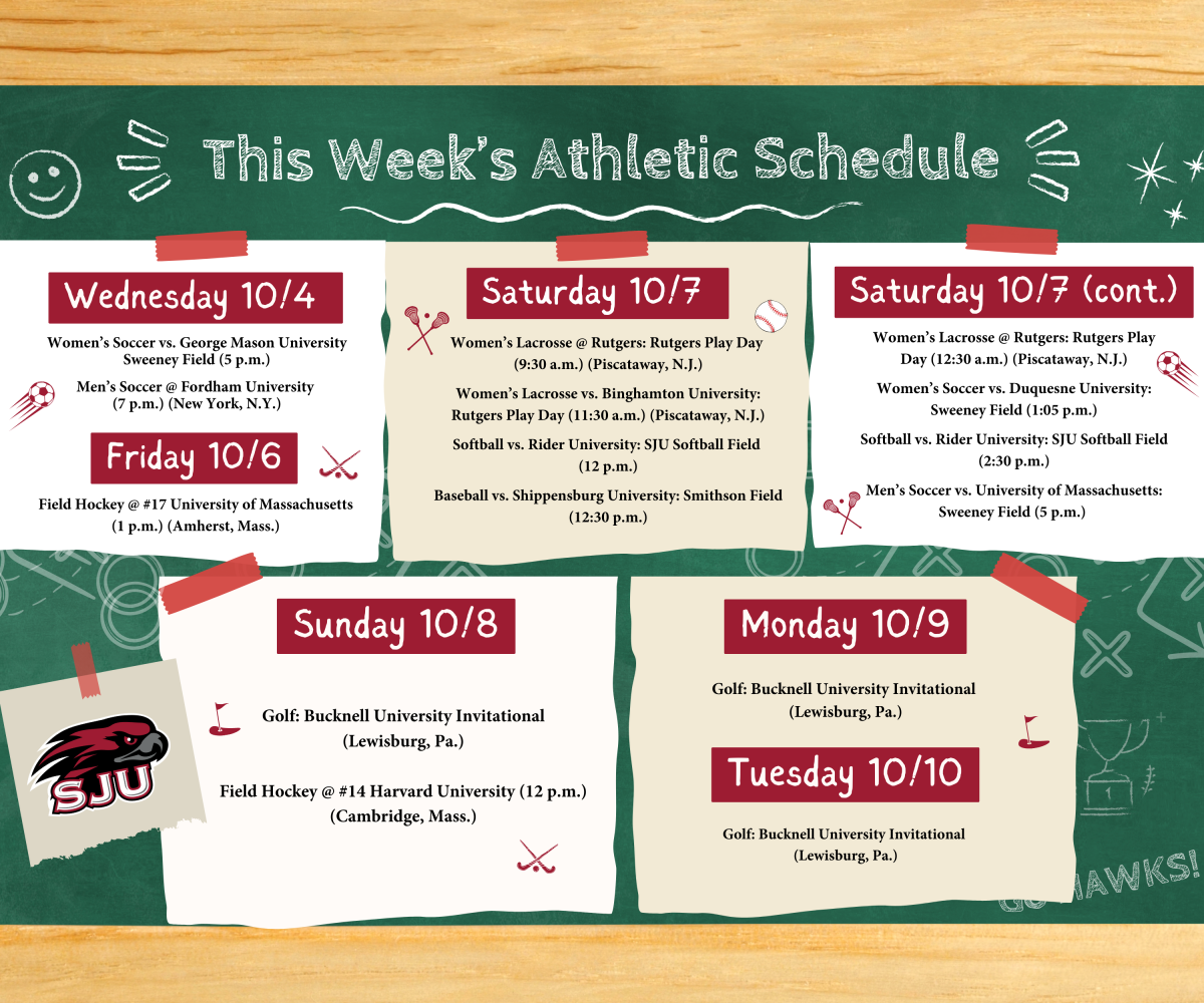 This Weeks Athletic Schedule: Oct. 4