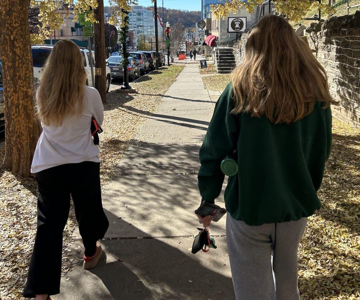 Lanie Stem ’25 taking a walk with friends in an attempt to reach her daily goal of 10,000 steps, Nov. 18.
PHOTO COURTESY OF LANIE STEM ’25