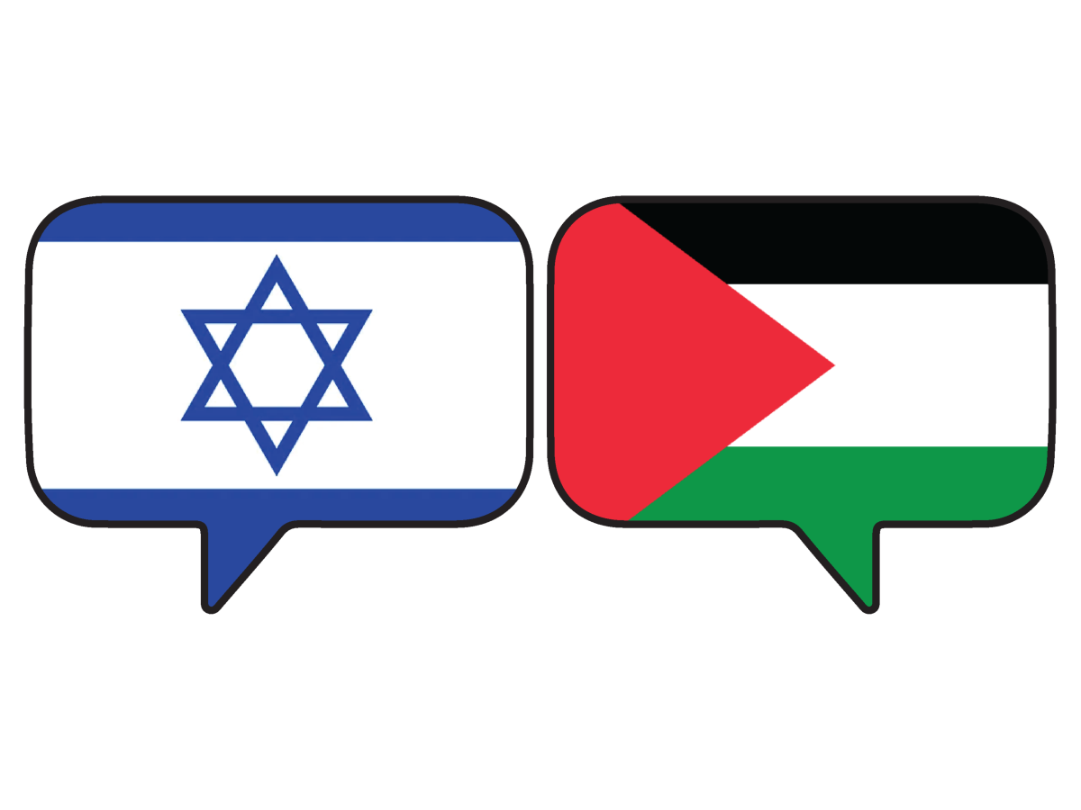 graphic+of+speech+bubbles+of+the+Israel+and+Palestine+flags