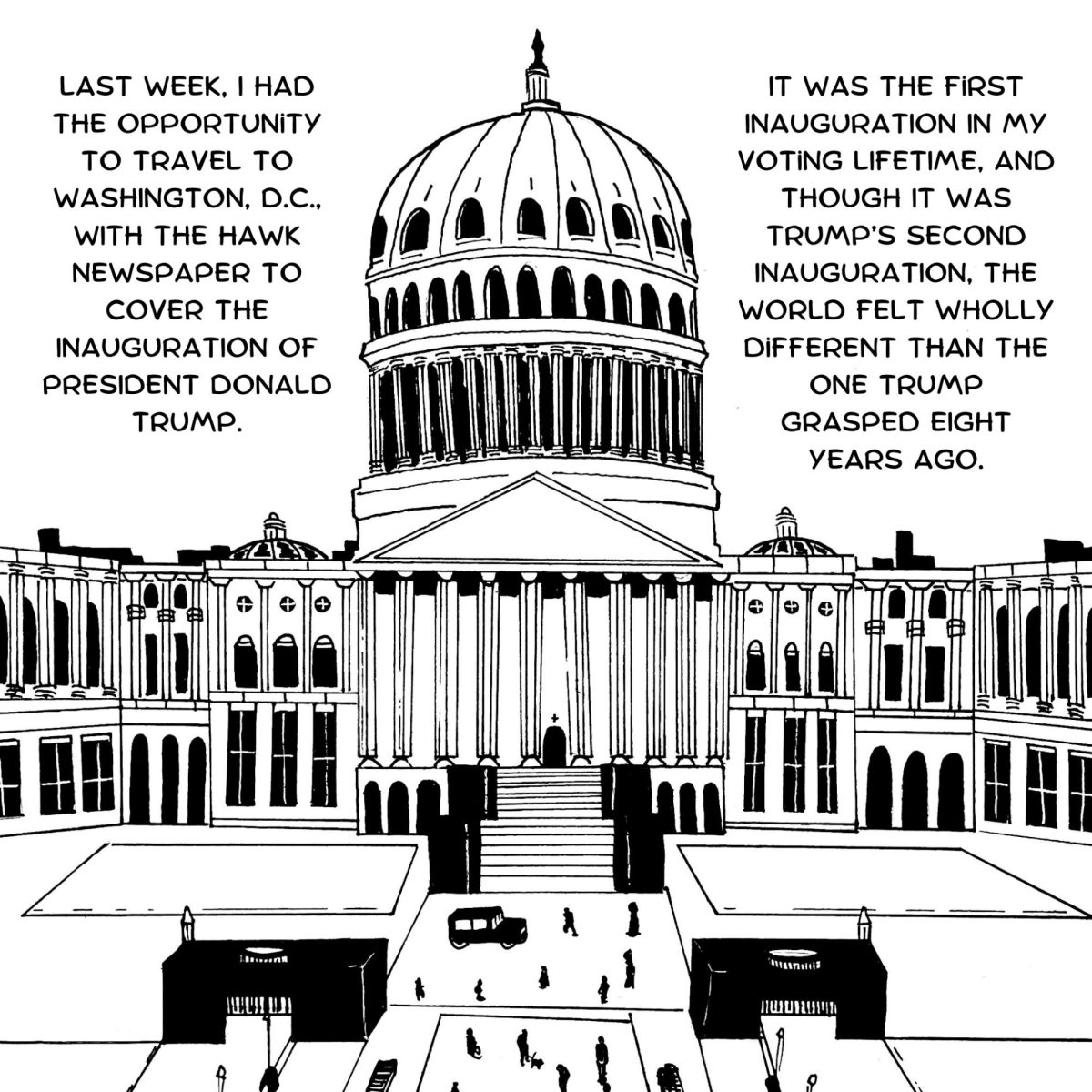 A reporter’s illustrated reflection on the inauguration