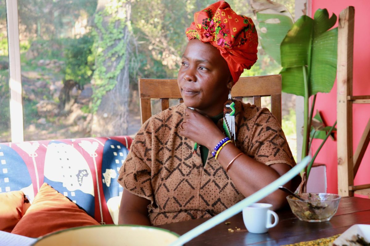 For Chef Noni Moroenyane, seated in the dining room of her home in Johannesburg, “food is medicine, and medicine is food.” PHOTO: MAXIMILIAN MURPHY/THE HAWK
