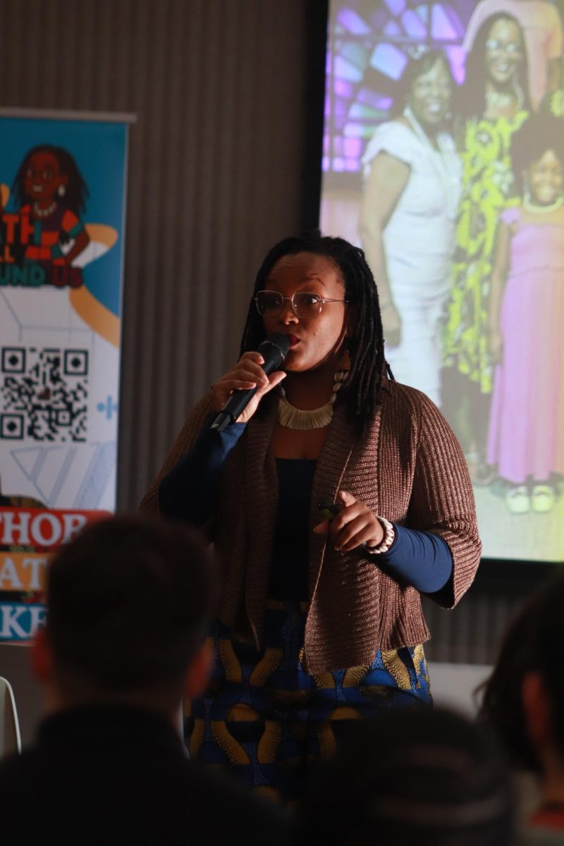 Shameeka Browne gives the Keynote speech at the PRISE conference in the TGR Learning Lab Oct. 25. PHOTO: PRESTON THOMAS ’28/THE HAWK