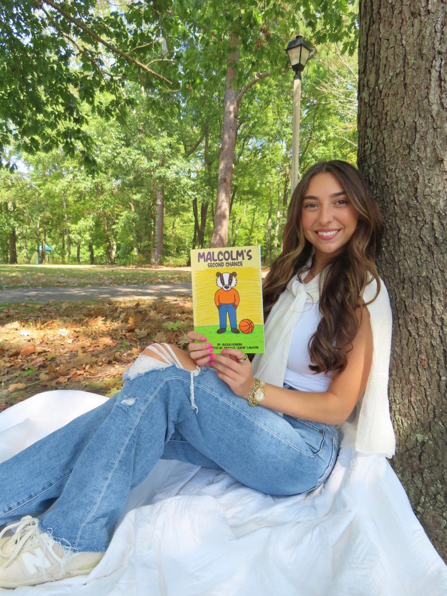 “Malcolm’s Second Chance,” written by Alexa Fichera ’25 and illustrated by Charles “Zafir” Lawson, follows a young honey badger named Malcolm who learns the meaning of second chances. PHOTO COURTESY OF ALEXA FICHERA ’25